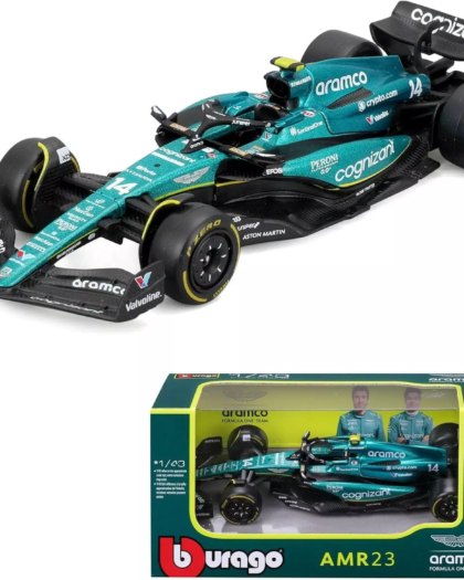 Bburago 1:43 Aston Martin Aramco F1 Team AMR23 #14 Fernando Alonso