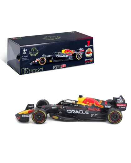 Burago 1:24 Oracle Red Bull Racing RB18 Verstappen Champion 2022 Model Car