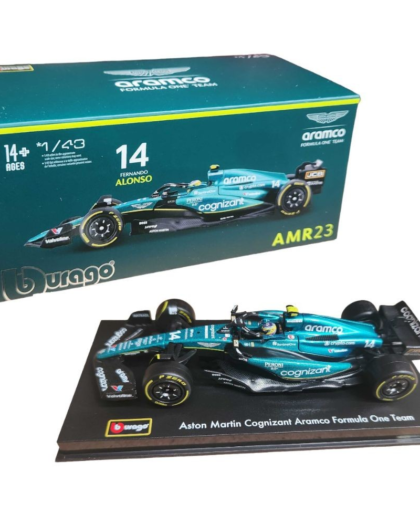 Burago 1:43 F1 2023 Aston Martin AMR23 #14 Fernando Alonso