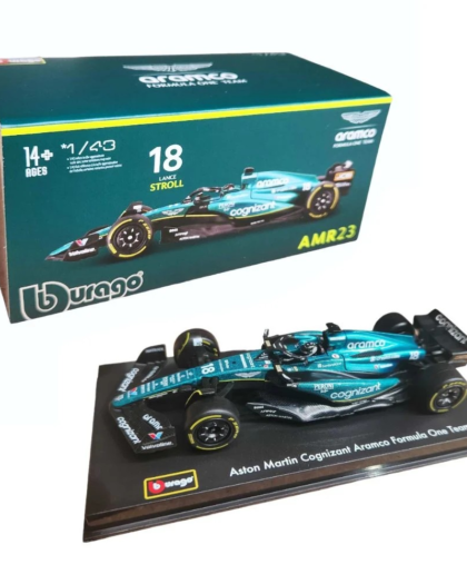 Burago 1:43 F1 2023 Aston Martin AMR23 #18 Lance Stroll