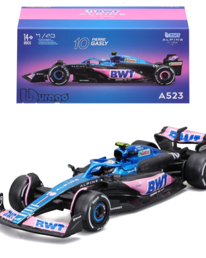 Burago 1:43 F1 Alpine A523 #10 Pierre Gasly