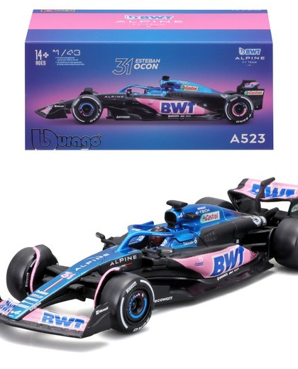 Burago 1:43 F1 Alpine A523 #31 Esteban Ocon