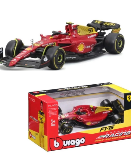 Burago 1:43 Ferrari Racing F1-75 2022 #55 Carlos Sainz