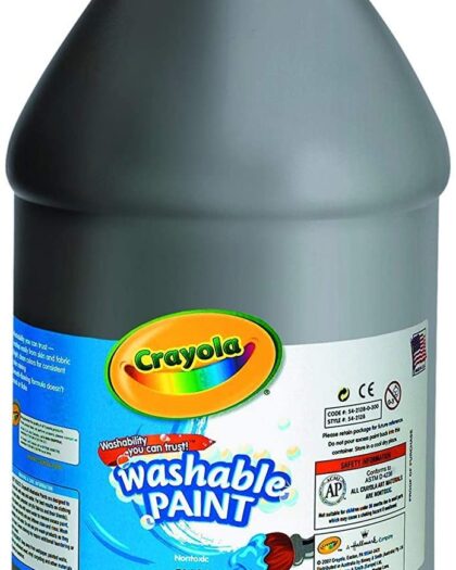 Crayola 128 oz Washable Black Paint (3.79 litres)