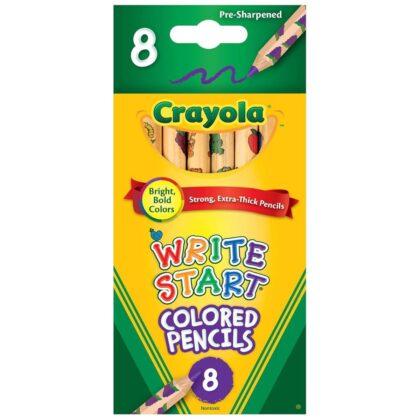Crayola 8ct Write Start Col Pencil