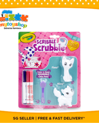 Crayola Scribble Scrubbie Pets Cat Pack Animal Toy Set