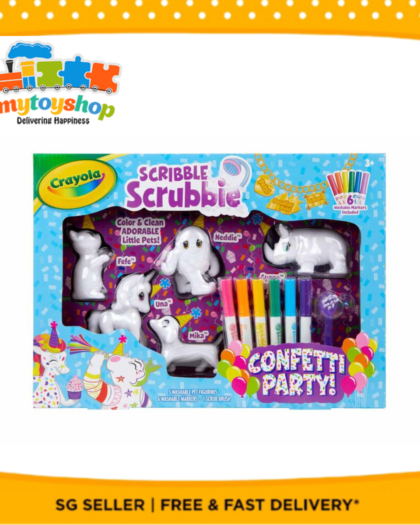 Crayola Scribble Scrubbie Pets Confetti Party Playset