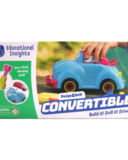 Educational Insights Design n Drill Convertible Car ( Minor Creases )