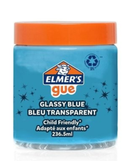 Elmers Glassy Blue GUE Premade Slime