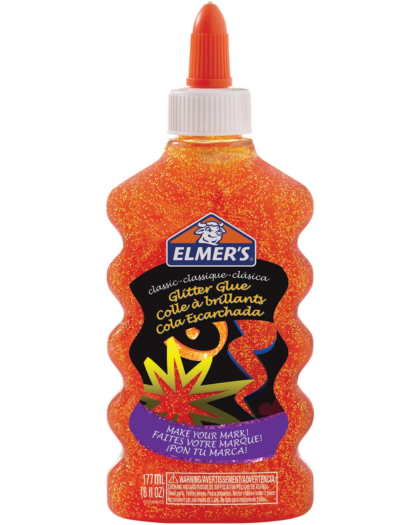 Elmers Glitter Glue Orange 6OZ