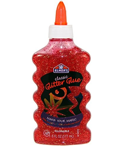 Elmers Glitter Glue Red 6OZ