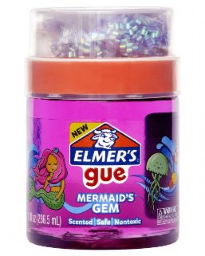 Elmers Gue Pre-made Slime Mermaid Gem