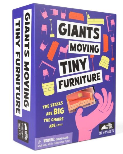 Giants Moving Tiny Furniture Game
