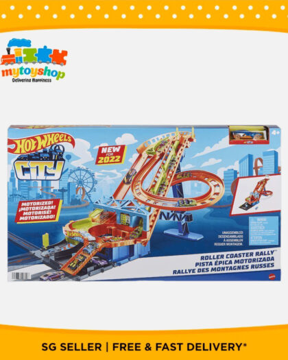 Hot Wheels City Roller Coaster Rally Playset