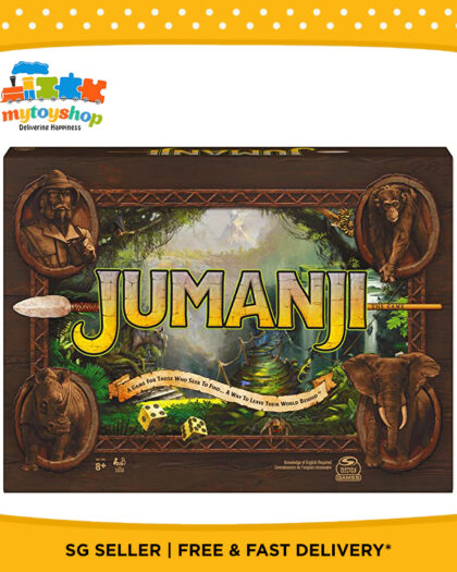 Jumanji The Classic Scary Adventure Family Board Game (French n English Boards)