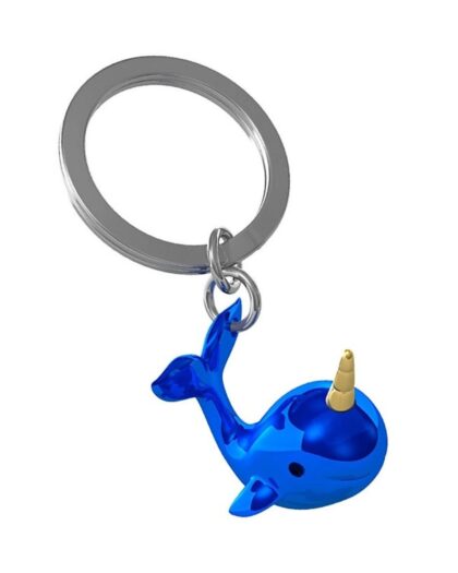 Keyring Narwhal Blue