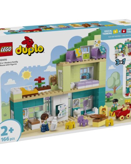LEGO 10470 DUPLO 3 in 1 Modern Family House with Figures
