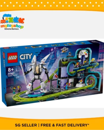 LEGO 60421 City Robot World Roller Coaster Park