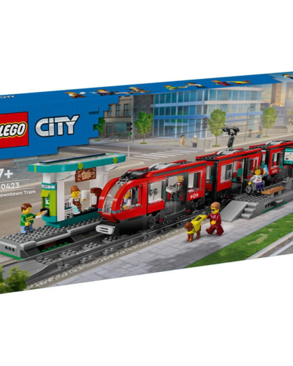 LEGO 60423 City Downtown Streetcar and Station