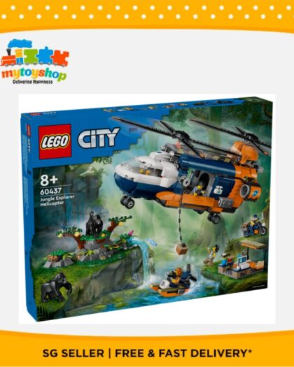 LEGO 60437 City Jungle Explorer Helicopter at Base Camp
