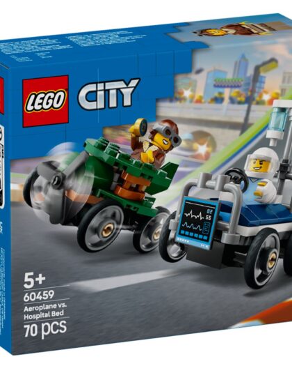 LEGO 60459 City Airplane vs. Hospital Bed Race Car Pack