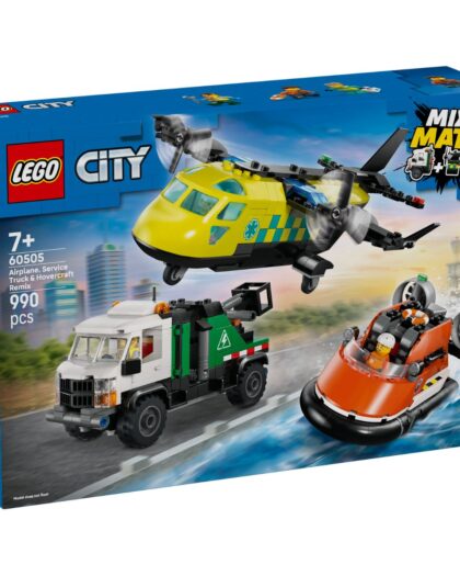 LEGO 60505 City Airplane, Service Truck & Hovercraft Remix