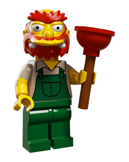 LEGO 71009 Groundskeeper Willie Minifigure