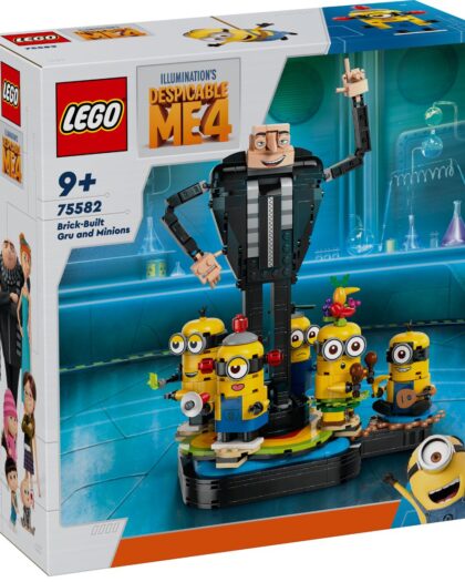 LEGO 75582 Despicable Me Brick Built GRU and Minions