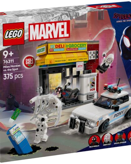 LEGO 76311 Marvel Spider Verse Miles Morales vs The Spot