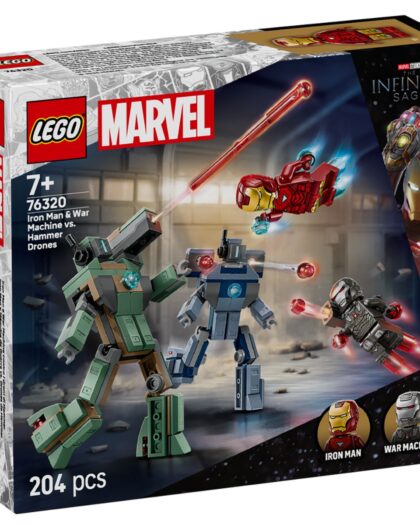 LEGO 76320 Marvel Iron Man N War Machine vs Hammer Drones