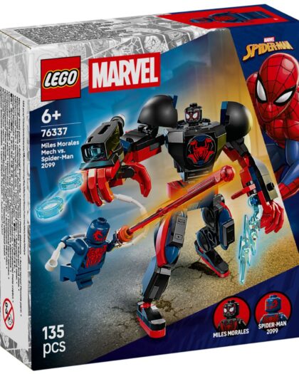 LEGO 76337 Marvel Miles Morales Mech vs. SpiderMan 2099