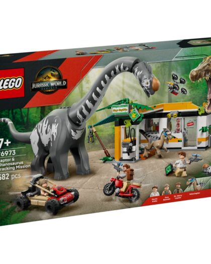 LEGO 76973 Jurassic World Raptor n Titanosaurus Tracking Mission