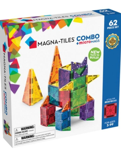 Magna Tiles Combo + microMAGS  62 Pc set