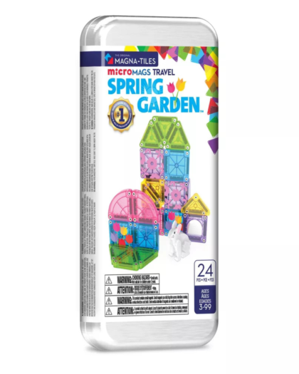 Magna Tiles Micro Mags  Spring Garden Travel  Set 24Pc