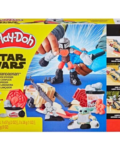 Playdoh Starwars Mandolorian n Grogu Speeder