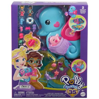 Polly Pocket Daddy and Me Seahorse Compact Set