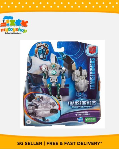 Transformers EarthSpark Warrior Class Terran Thrash Action Figure