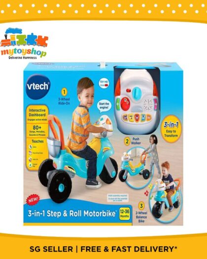 VTech 3 in 1 Step and Roll Motorbike