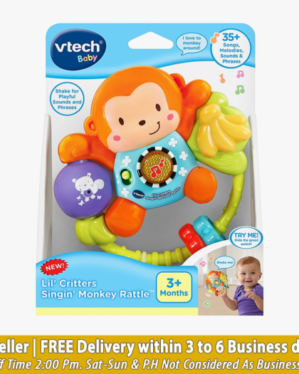 VTech Little Critters Singing Monkey Rattle