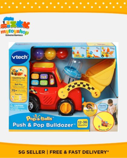VTech Push and Pop Bulldozer