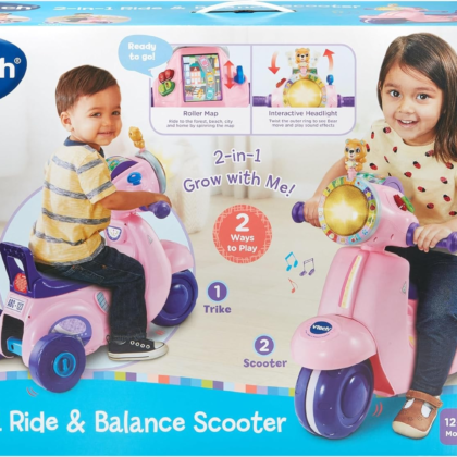 Vtech 2IN1 Ride n Balance Scooter PINK
