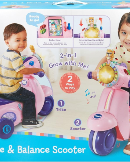 Vtech 2IN1 Ride n Balance Scooter PINK