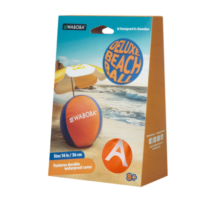 Waboba Jumbo Beach Ball Orange Navy