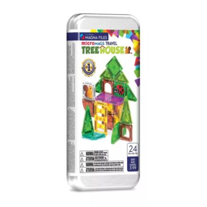 Magna Tiles Micro Mags Tree House Travel Set 24Pc