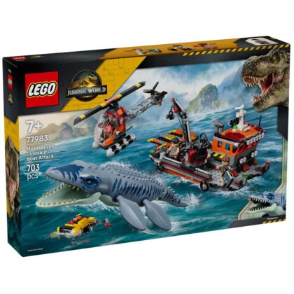 LEGO 77983 Jurassic World Mosasaurus Dinosaur Boat Attack