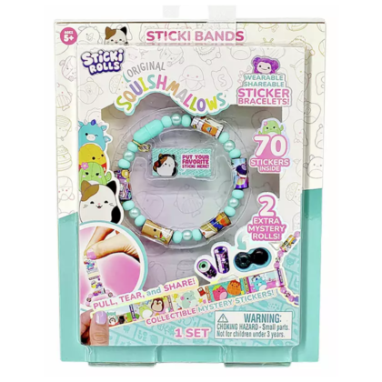 Sticki Rolls Squishmallows Sticki Bands Single Random Pack