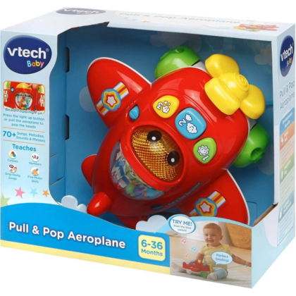 VTech Pull n Pop Aeroplane