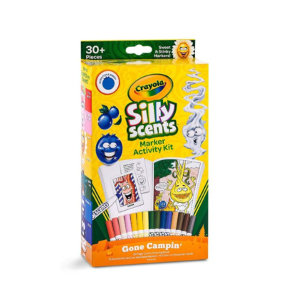 Crayola Silly Scents Marker Activity Kit Gone Campin'
