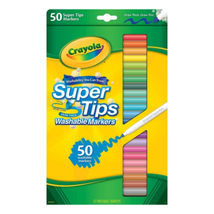 Crayola Super Tips 50ct Washable Markers