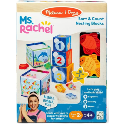 Melissa n Doug Ms Rachel Sort n Count Nesting Blocks